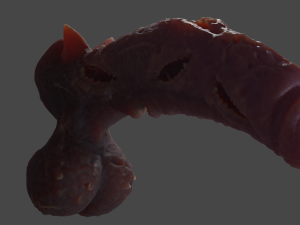 Laughing Demon Penis Sextoy Rigged 3D Model