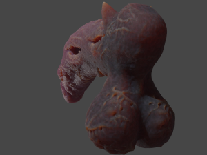 Laughing Demon Penis Sextoy Rigged 3D Model