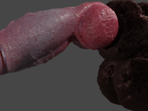 Hairy Werewolf Fantasy Penis Sextoy Rigged 3D 模型