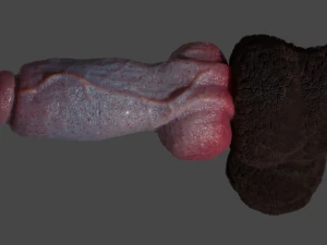 Hairy Werewolf Fantasy Penis Sextoy Rigged 3D Model