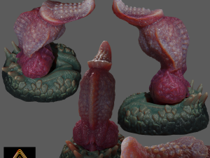 Fantasy Dragon Penis Sextoy Grimosh Rigged 3D Model