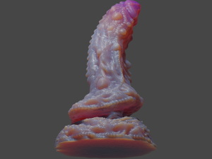 Fantasy Alien Sextoy Rigged 3D Model