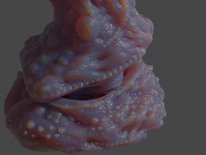 Fantasy Alien Sextoy Rigged 3D Model
