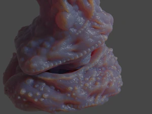 Fantasy Alien Sextoy Rigged 3D Model