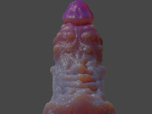 Fantasy Alien Sextoy Rigged 3D Model