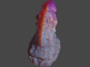 Fantasy Alien Sextoy Rigged 3D Model