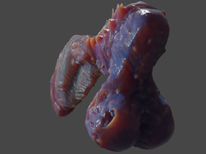 Fantasy Deep Sea Monster Penis Rigged 3D Model