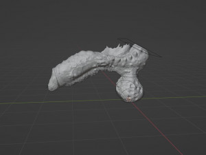 Fantasy Deep Sea Monster Penis Rigged 3D Model