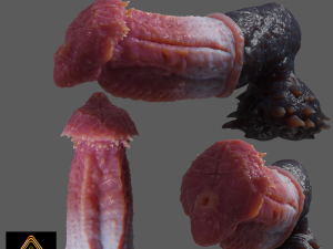 Fantasy Baphomet Demon Penis Sextoy Rigged Modèle 3D