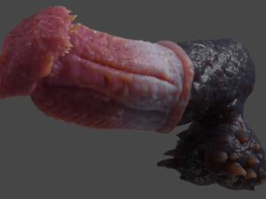 Fantasy Baphomet Demon Penis Sextoy Rigged 3D Model