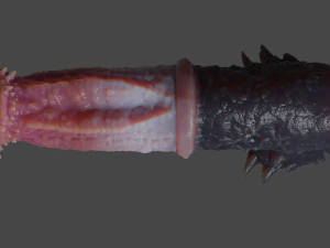 Fantasia Baphomet Demon Penis Sextoy Rigged Modelo 3D