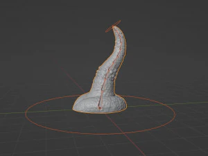Fantasy Spiked Tentacle Rigged 3D Model