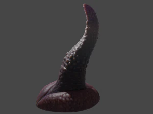 Fantasy Spiked Tentacle Rigged 3D Model