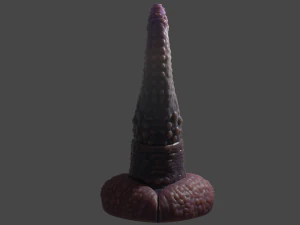 Fantasy Spiked Tentacle Rigged 3D Model