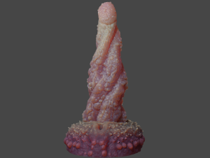 Mutant Tentacle Penis Sextoy Rigged 3D Model