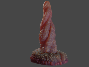 Mutant Tentacle Penis Sextoy Rigged 3D Model