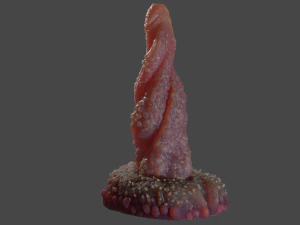 Mutant Tentacle Penis Sextoy Rigged 3D Model