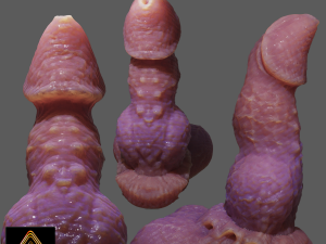 Beast Penis Sextoy Revised Rigged 3Dモデル