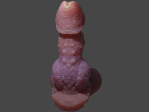 Beast Penis Sextoy Revised Rigged 3D Модель