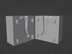 Print Ready Horse Penis Mold Modelo 3D