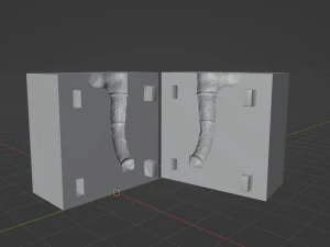 Print Ready Horse Penis Mold 3D Model
