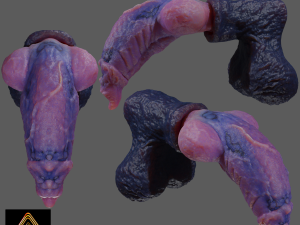 Werewolf Penis Sextoy Rigged 3D Model