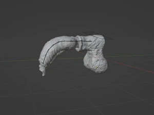 Werewolf Penis Sextoy Rigged 3D Model