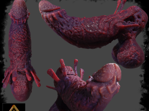 Fantasy Aboloth Demon Penis Rigged 3D 모델