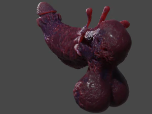 Fantasy Aboloth Demon Penis Rigged 3D Model