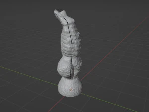 Monster Dog Penis Sextoy Rigged 3D Model