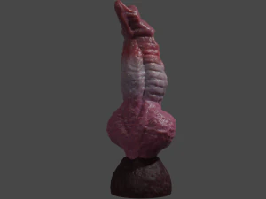 Monster Dog Penis Sextoy Rigged 3D Model