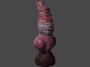 Monster Dog Penis Sextoy Rigged 3D Model