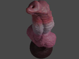 Monster Dog Penis Sextoy Rigged 3D Model