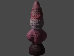 Monster Dog Penis Sextoy Rigged 3D Model