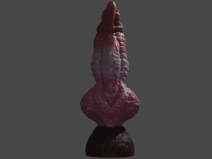 Monster Dog Penis Sextoy Rigged 3D Model