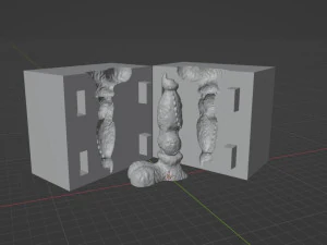 Werewolf Penis Sextoy Rigged with Mold included 3D Model