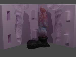 Werewolf Penis Sextoy Rigged with Mold included 3D 模型