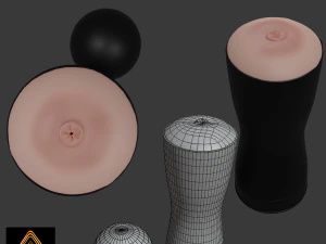 Juguete sexual Fleshlight lowpoly Modelo 3D