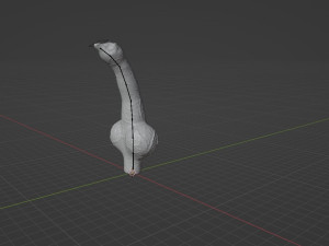 Knotted Dog Penis Sextoy Rigged Model 3D