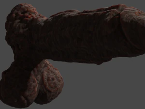 Elemental Terran Penis Sextoy Rigged 3D Model