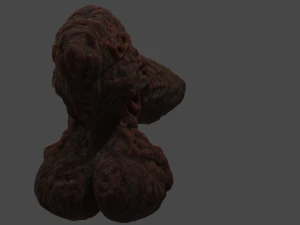 Elemental Terran Penis Sextoy Rigged 3D Model