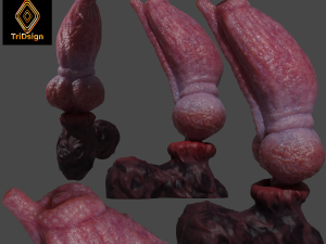Fantasy Boris Dog Penis Sextoy Rigged 3D Model