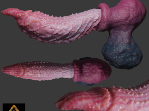 Fantasy Spiked Demon Penis Sextoy Rigged 3D Model