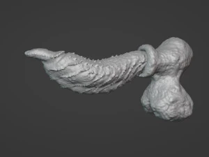 Sextoy &agrave; p&eacute;nis d&eacute;moniaque &agrave; pointes fantastiques truqu&eacute; Modèle 3D