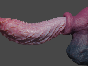 Fantasy Spiked Demon Penis Sextoy Rigged Modèle 3D