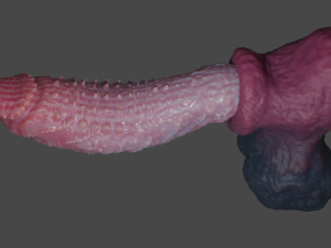 Fantasy Spiked Demon Penis Sextoy Rigged Modèle 3D