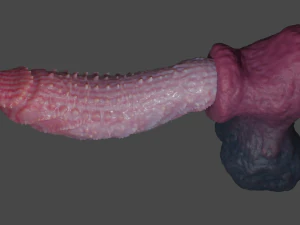 Sextoy &agrave; p&eacute;nis d&eacute;moniaque &agrave; pointes fantastiques truqu&eacute; Modèle 3D