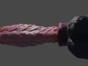 Fantasy Spiked Demon Penis Sextoy Rigged Modèle 3D