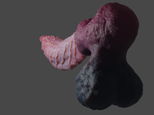 Fantasy Spiked Demon Penis Sextoy Rigged Modèle 3D