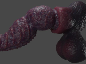 Drokillan Premium Dragon Pene Sextoy aparejado Modelo 3D